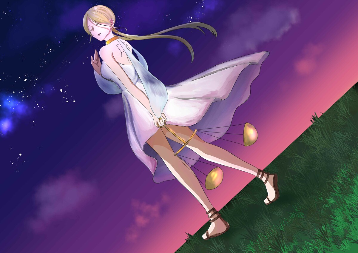 星座擬人化一枚絵
