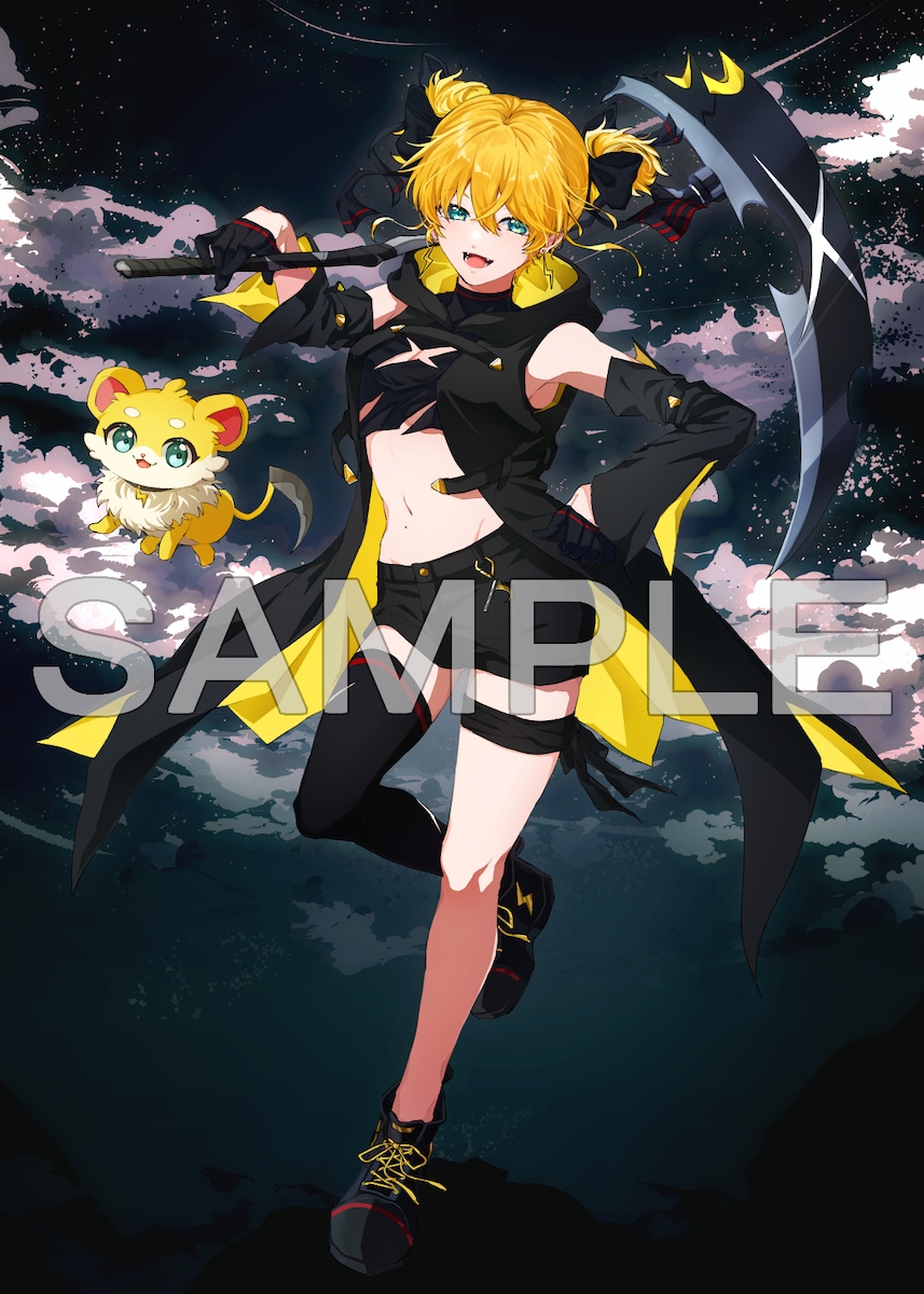 鎌柄ライさま　新ビジュアルイラスト