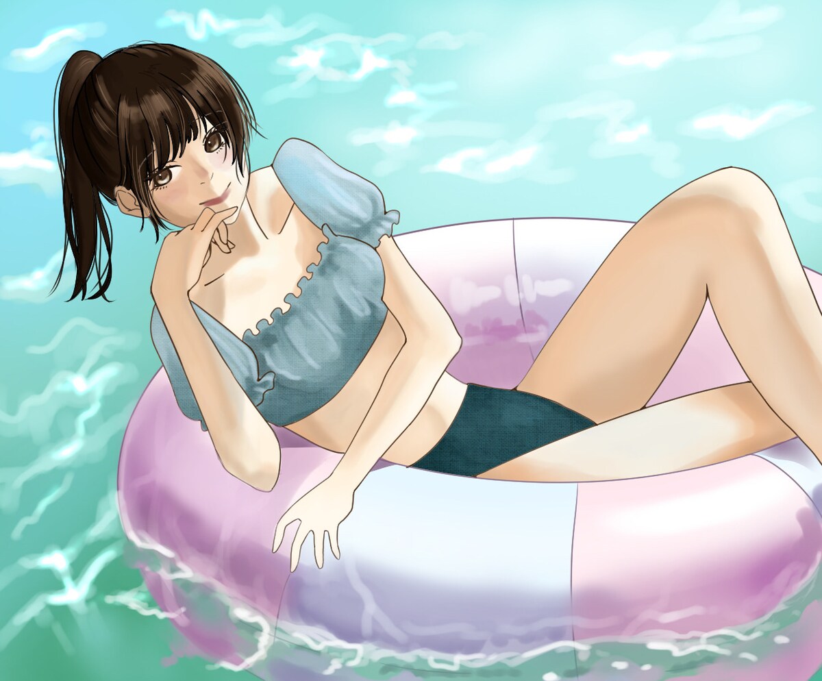 水着の女の子