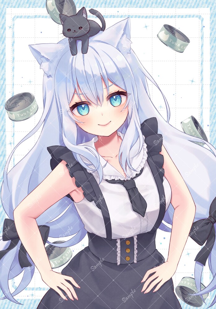 イラスト：腰上、子猫
