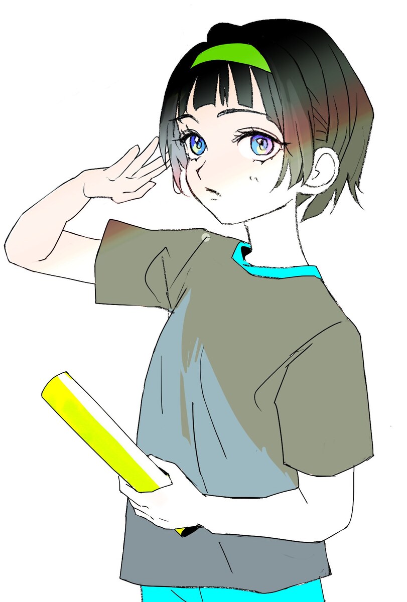 女の子の絵