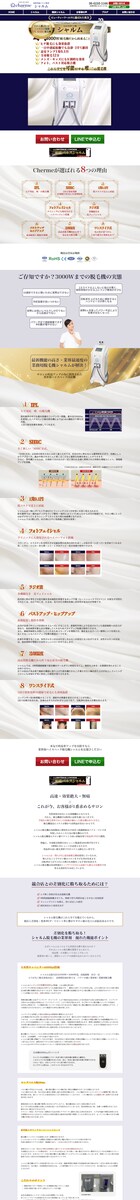 業務用脱毛機LP ワードプレスオリジナルテーマでの作成