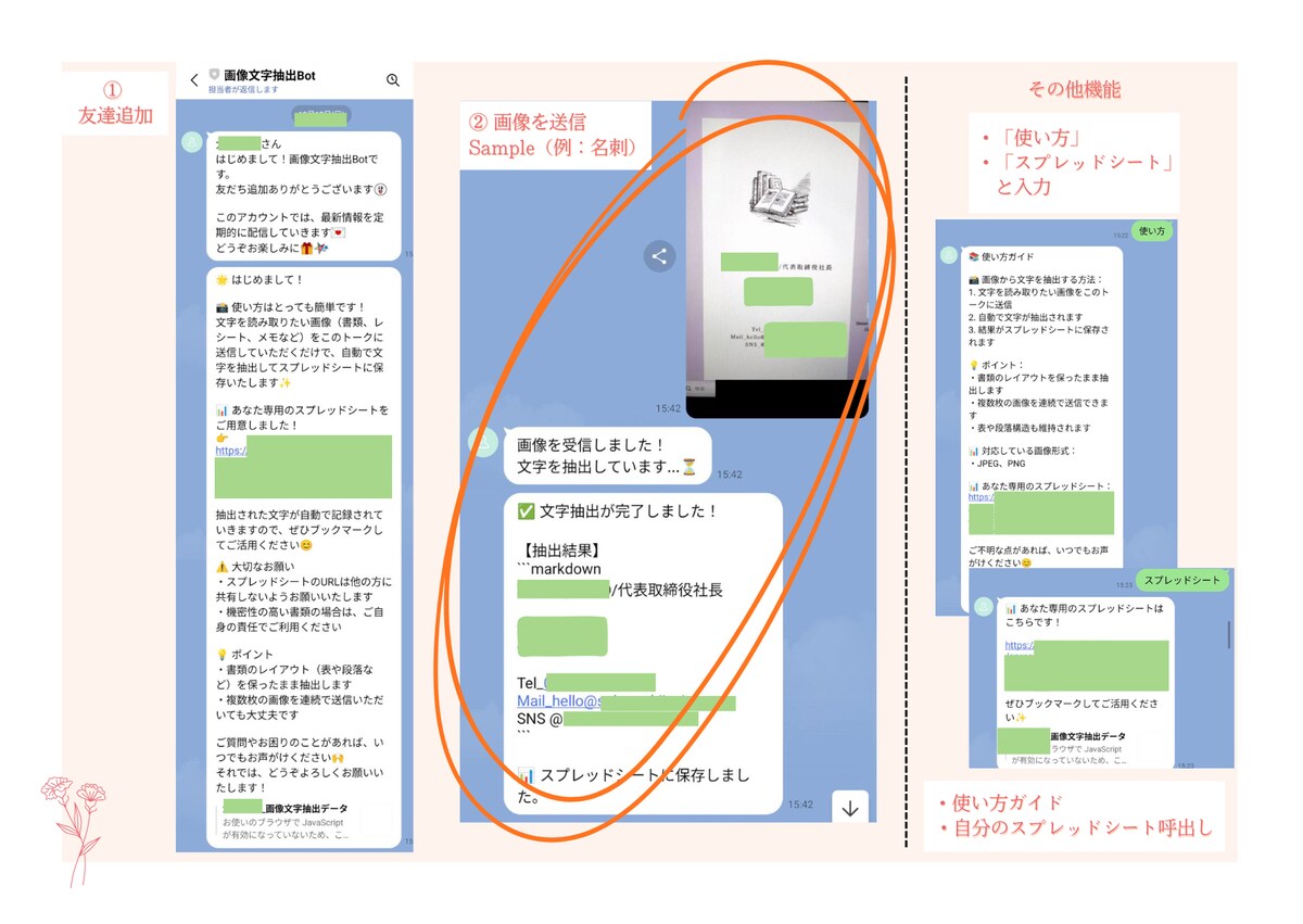 LINE画像文字抽出ボット