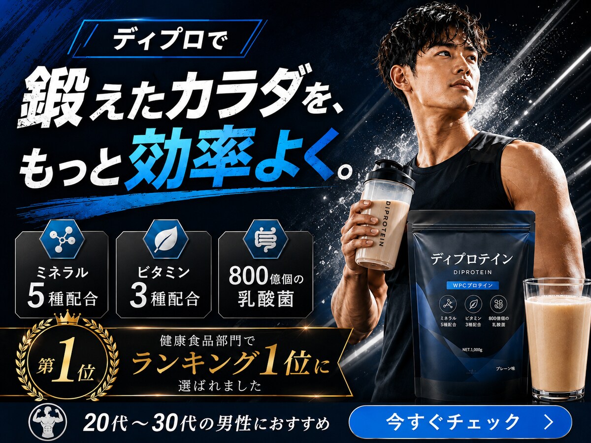 健康食品の男性向けバナー制作
