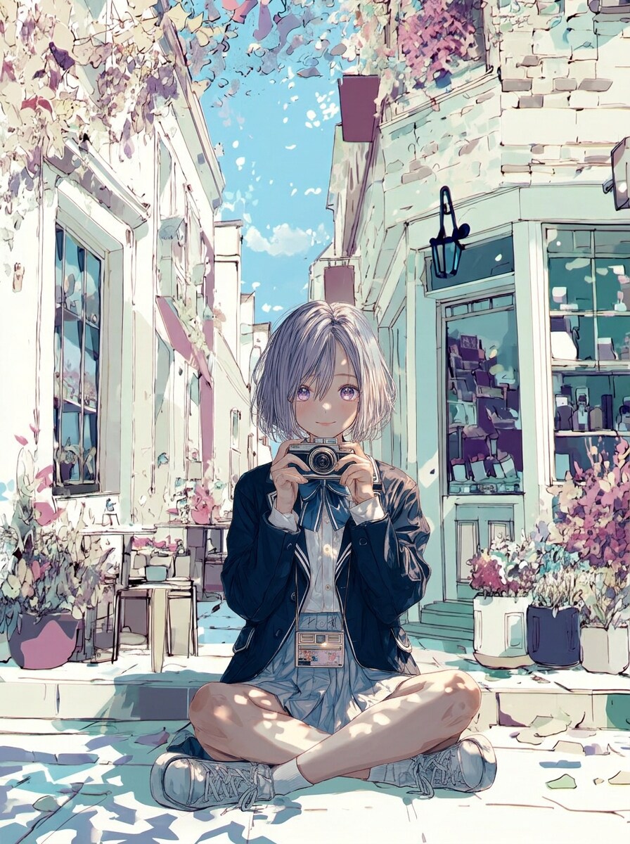 【AIイラスト構図設計】光と視線誘導で魅せる作品例