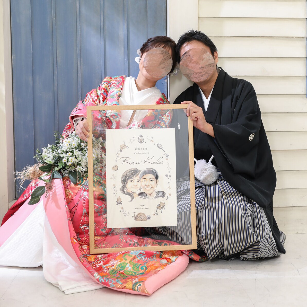 水彩風似顔絵の運用
