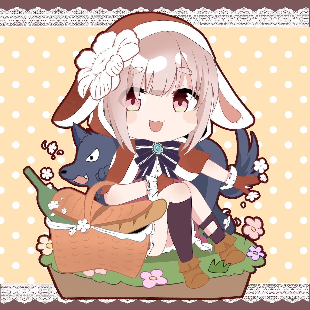 ミニキャラサンプル/赤ずきん