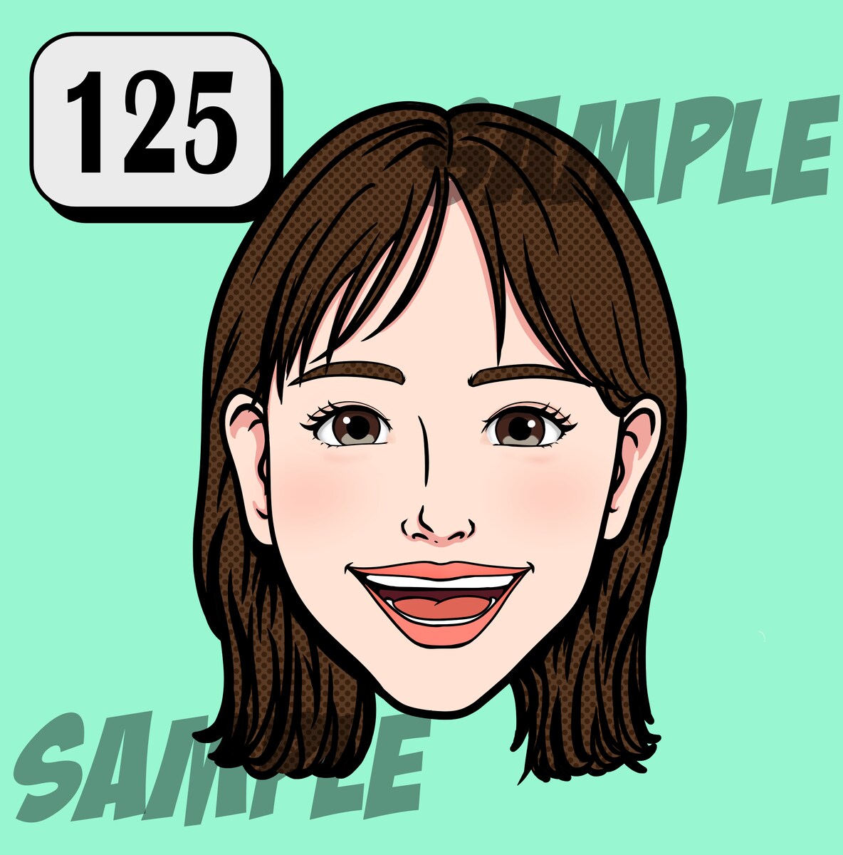 SNS用似顔絵イラスト