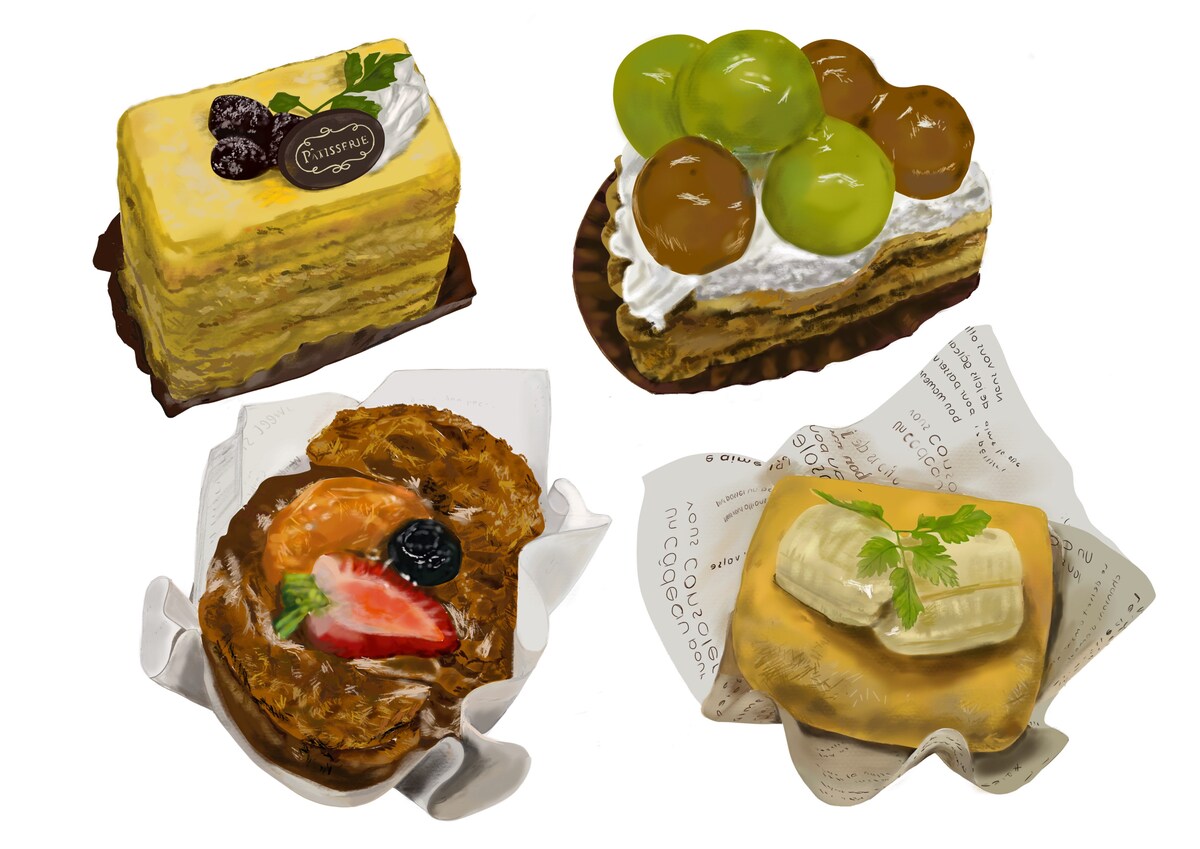 4種類のケーキ