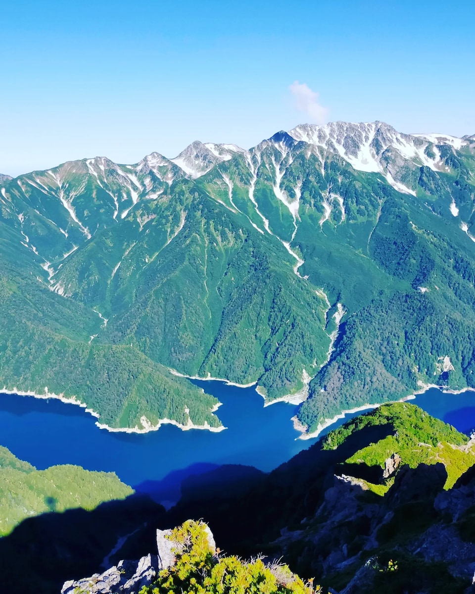 裏銀座から見る立山連峰と黒部ダム