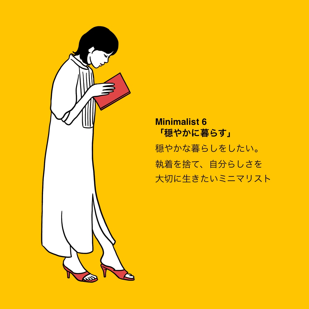 ミニマリスト6分類のイメージイラスト