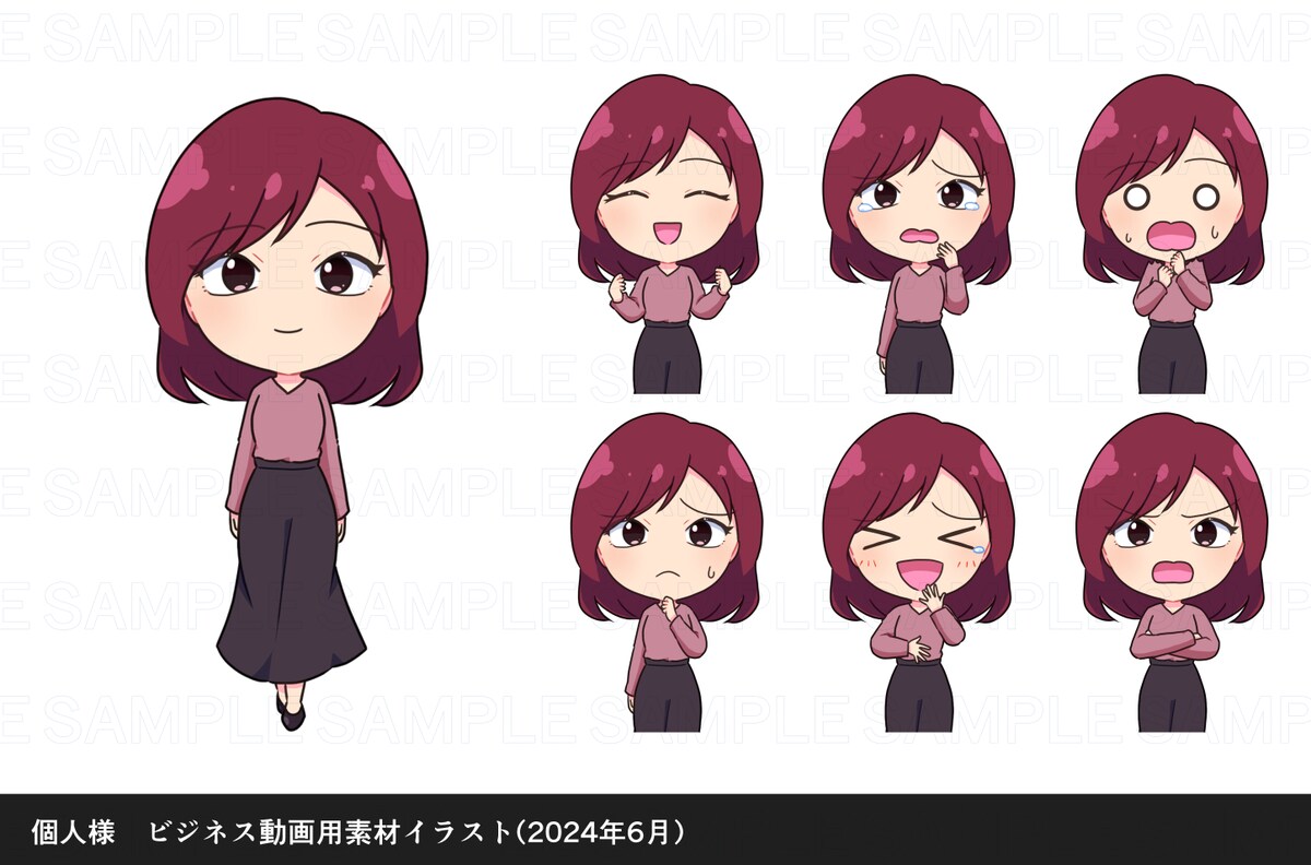 個人様　ビジネス動画用素材イラスト制作②