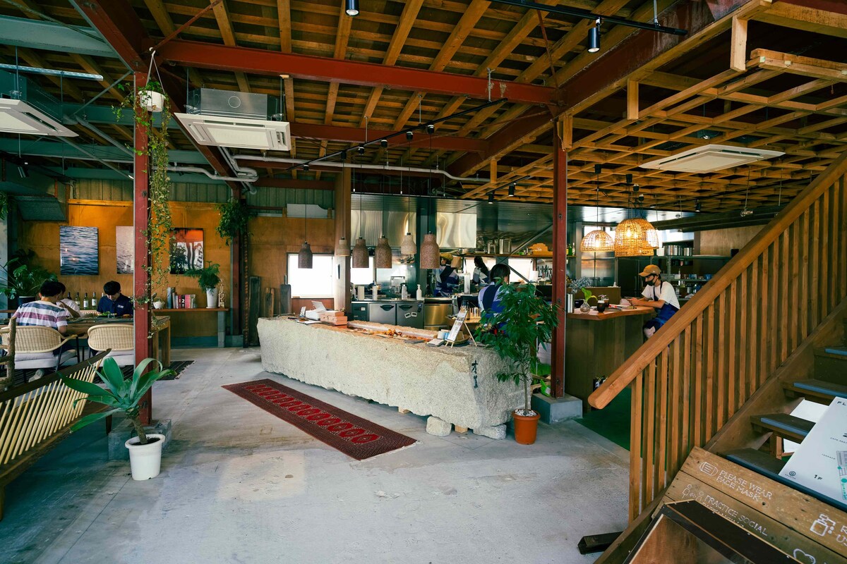 カフェの店内撮影