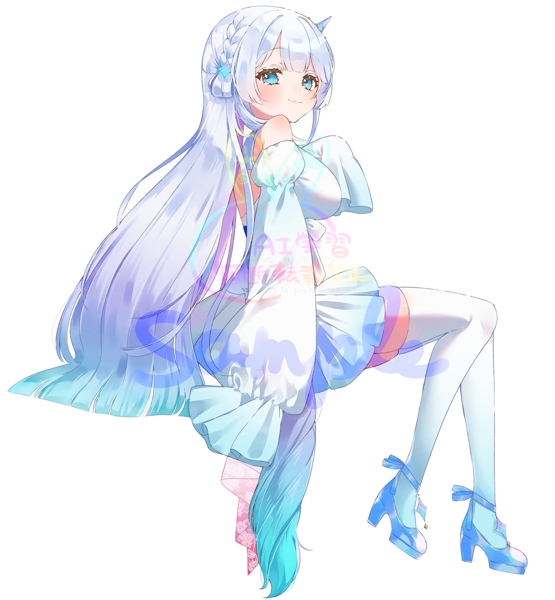 天羽音みらん様歌ってみた用イラスト