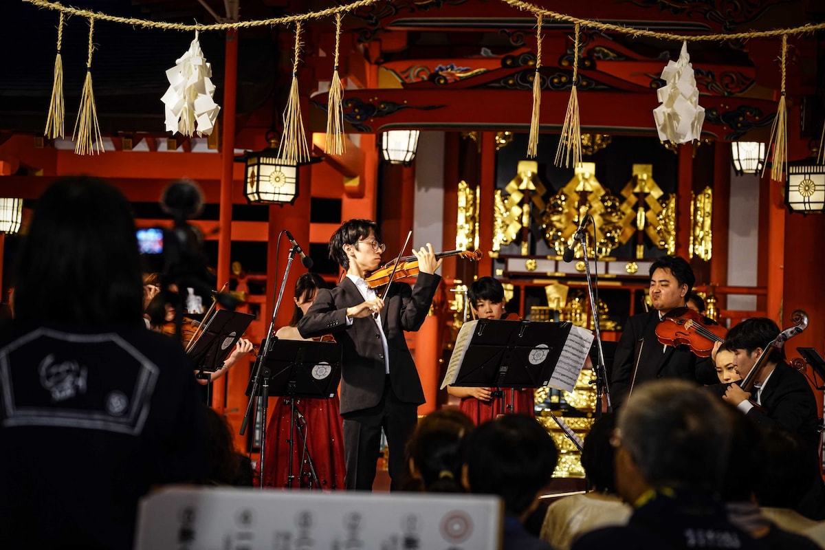 生田神社秋季大祭 スーパーストリングスコーベ様演奏撮影