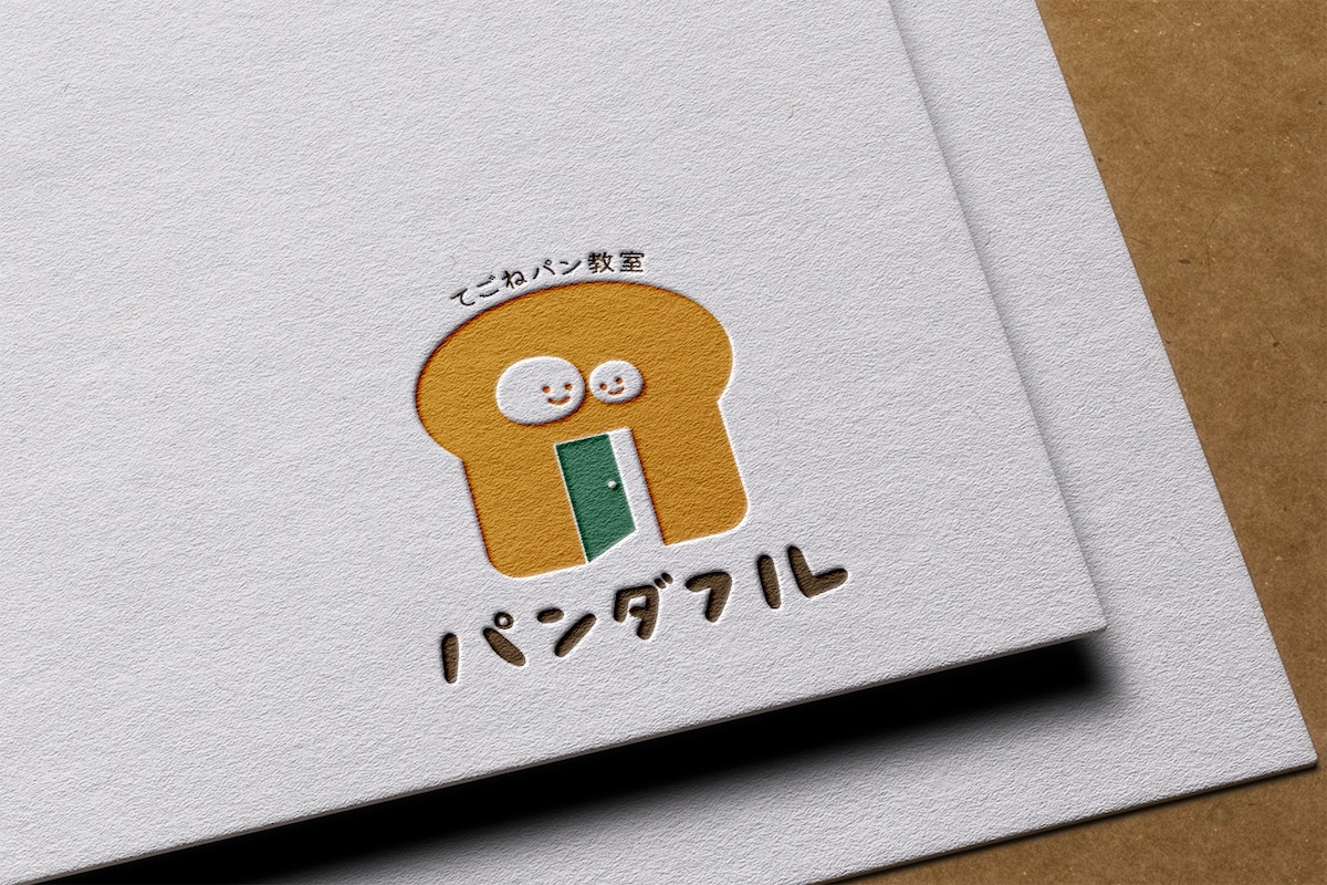 おうちパン教室のロゴデザイン