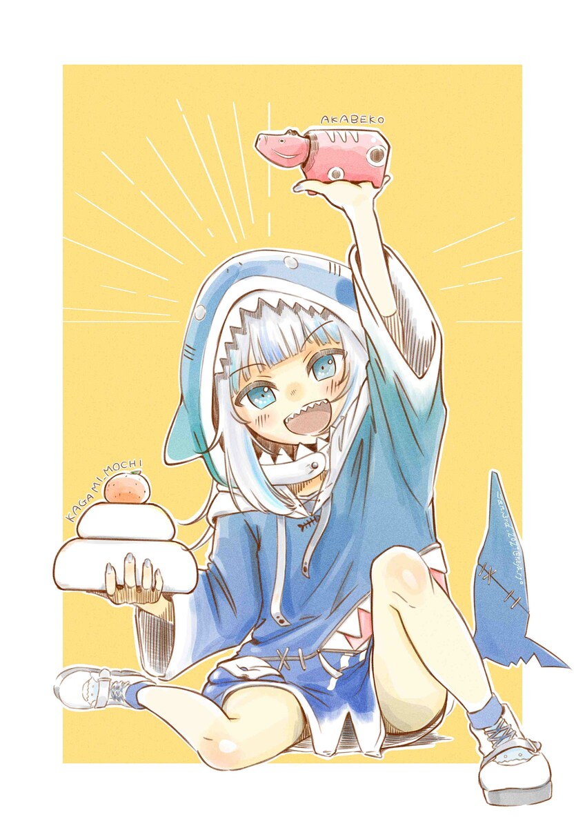 水彩塗一枚イラストサンプル