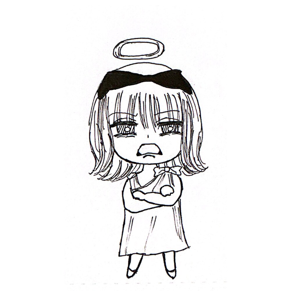 モノクロイラストサンプル