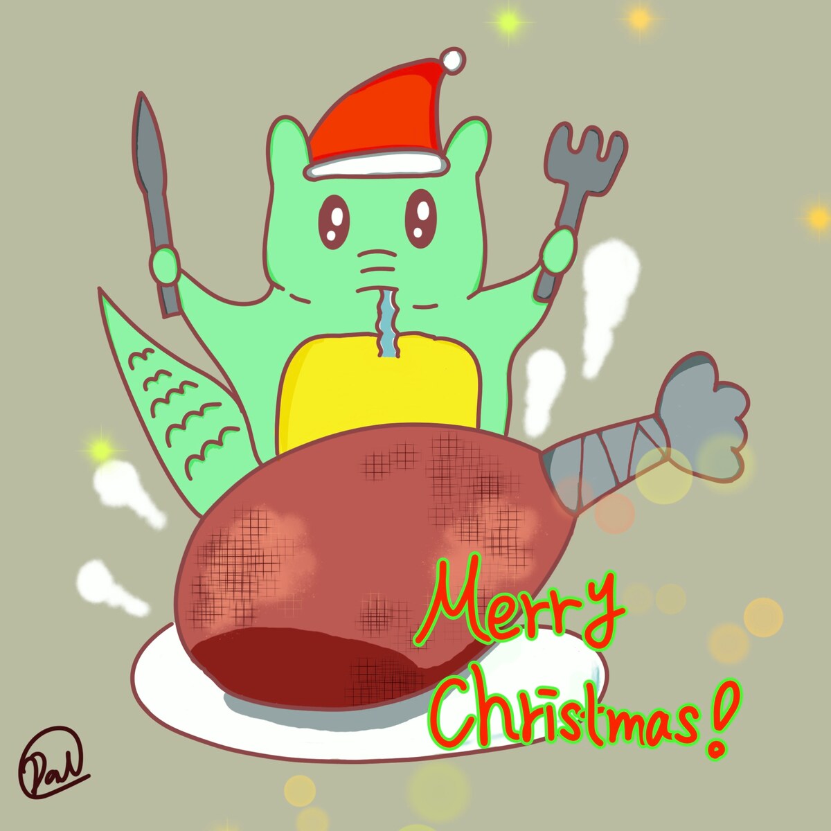 温かみのあるクリスマスオリジナルキャラ