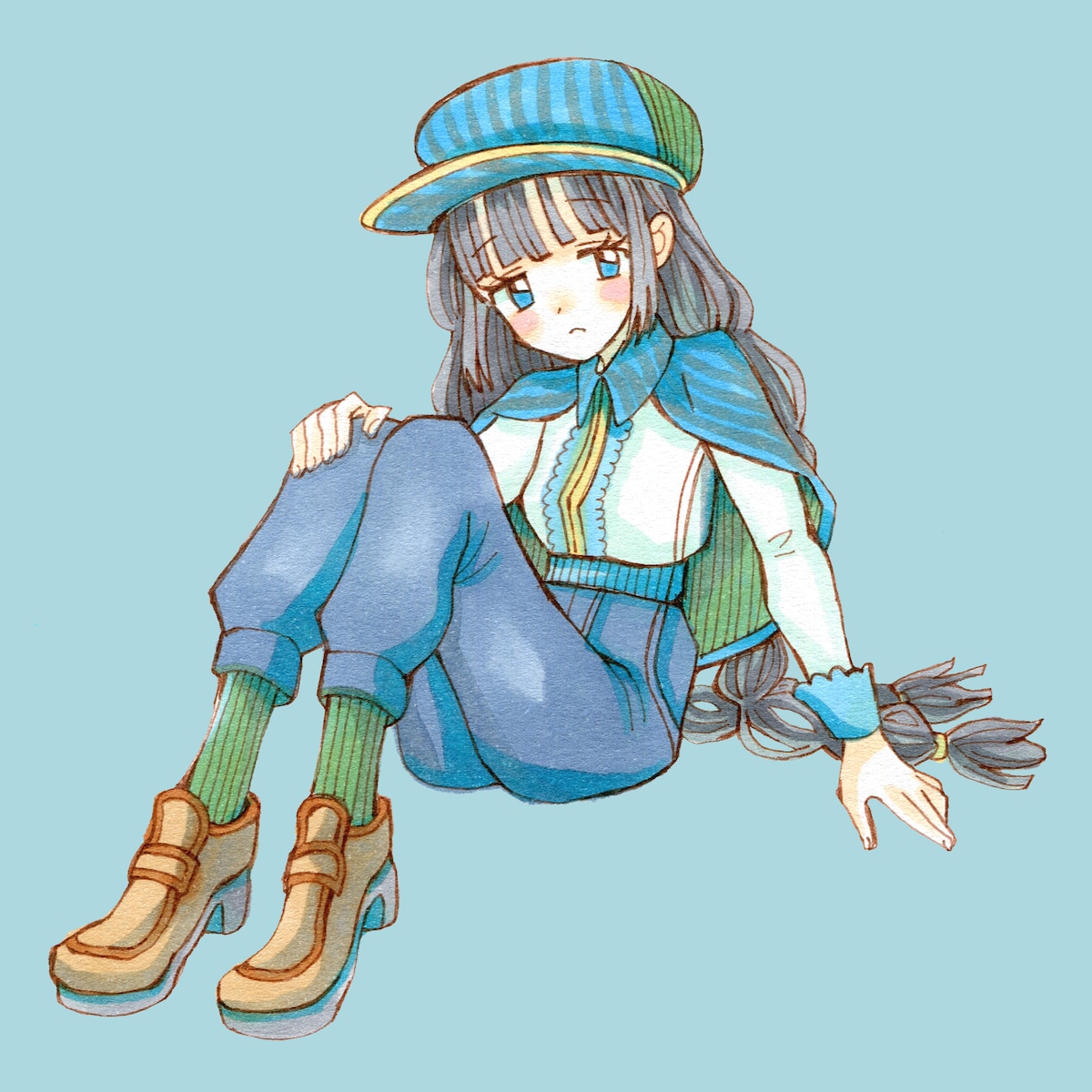 女の子のキャラクターデザインとイラスト制作