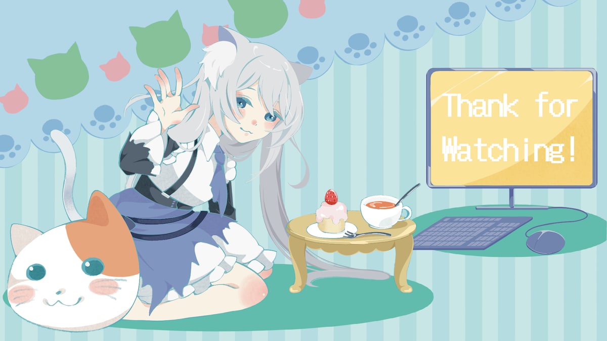 あおさめ様　ゲーム配信用イラスト