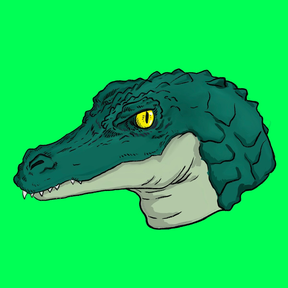 アイコン用イラスト　ワニ