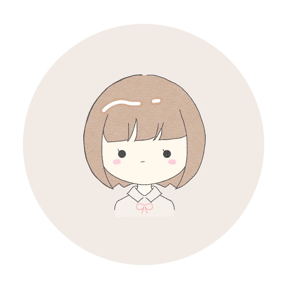 ゆるい女の子アイコン
