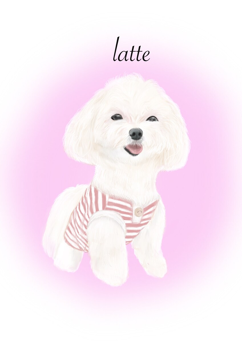 ペット似顔絵【ワンちゃん】