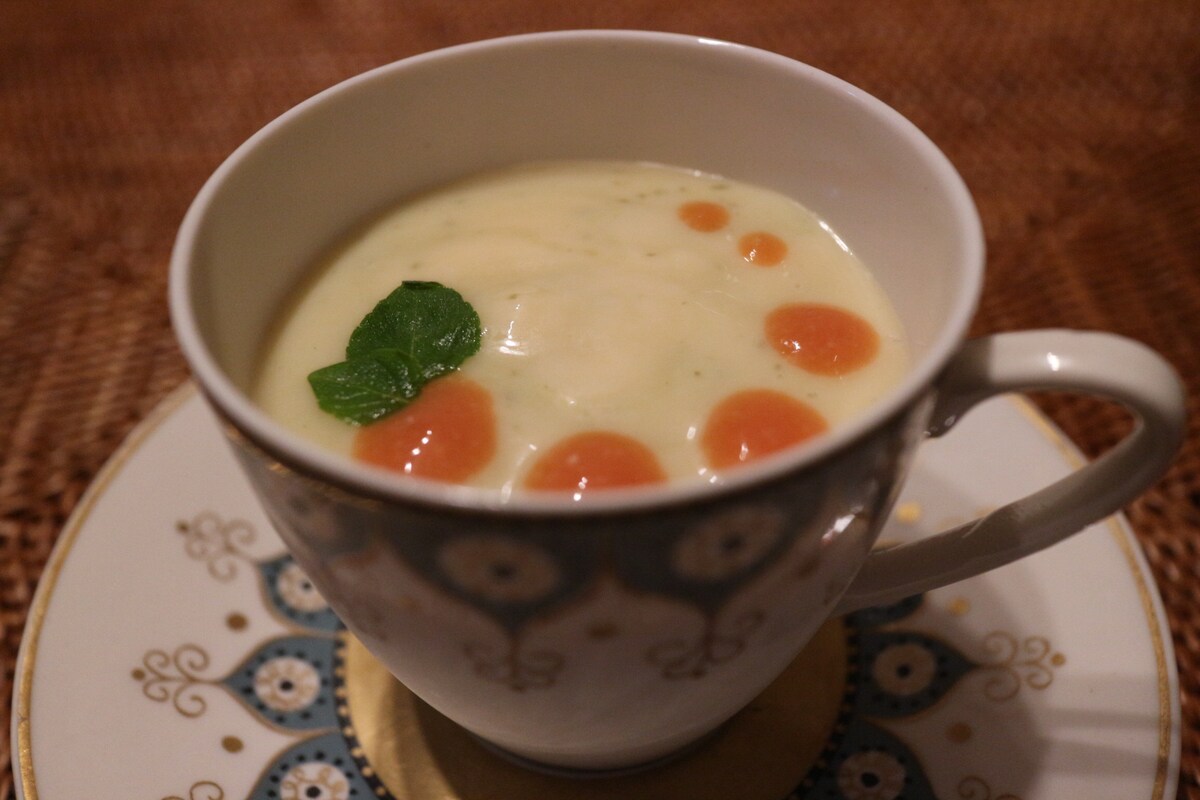 甘酒を使った冷製スープ