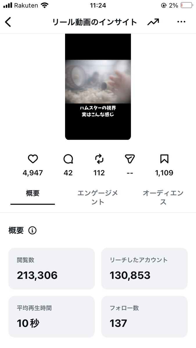 アルゴリズムを考えたリール動画
