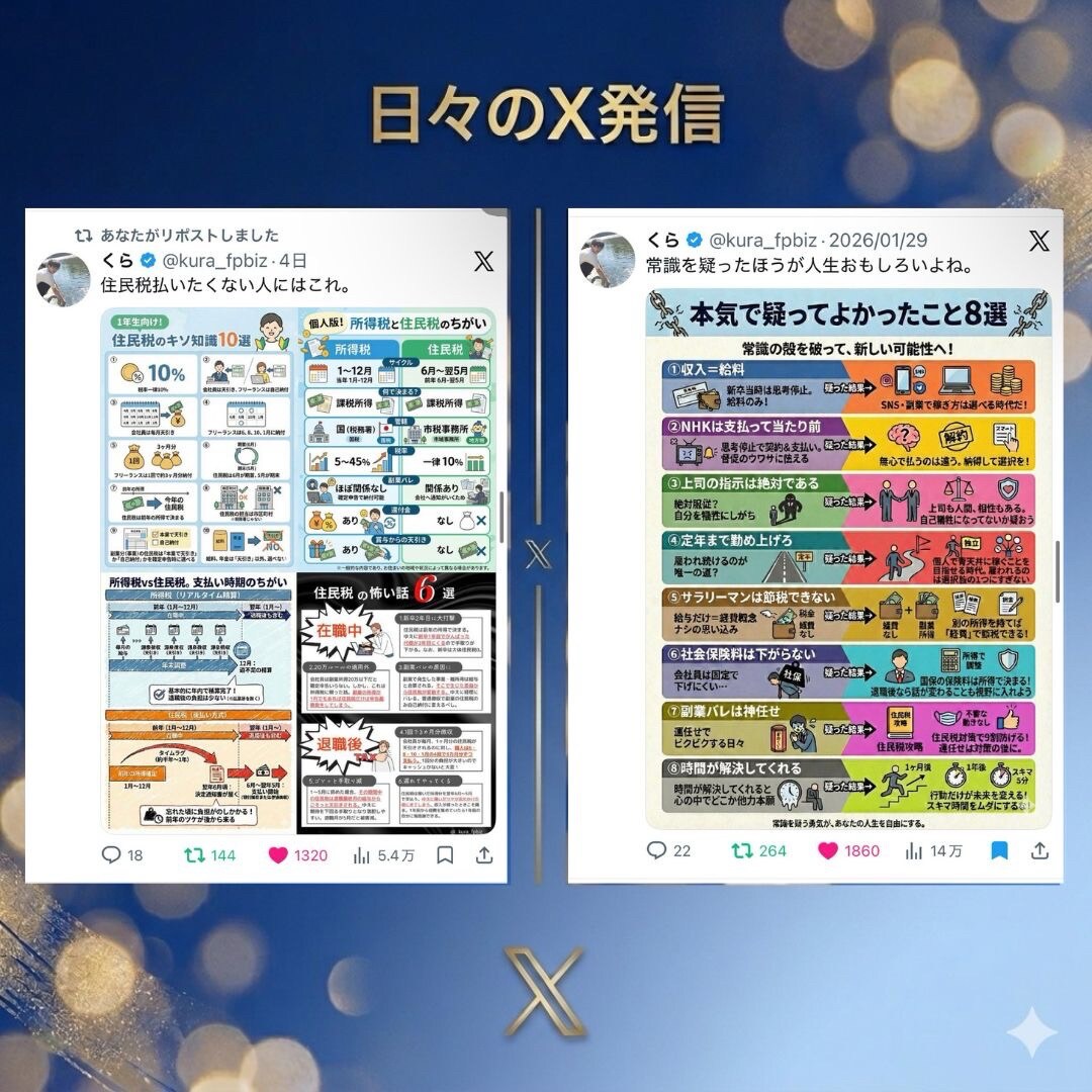 X運用における発信事例①