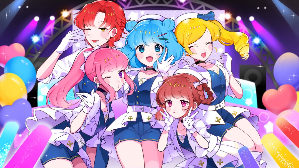 【企業案件】アイドルプロジェクトのプロモーション用一枚絵