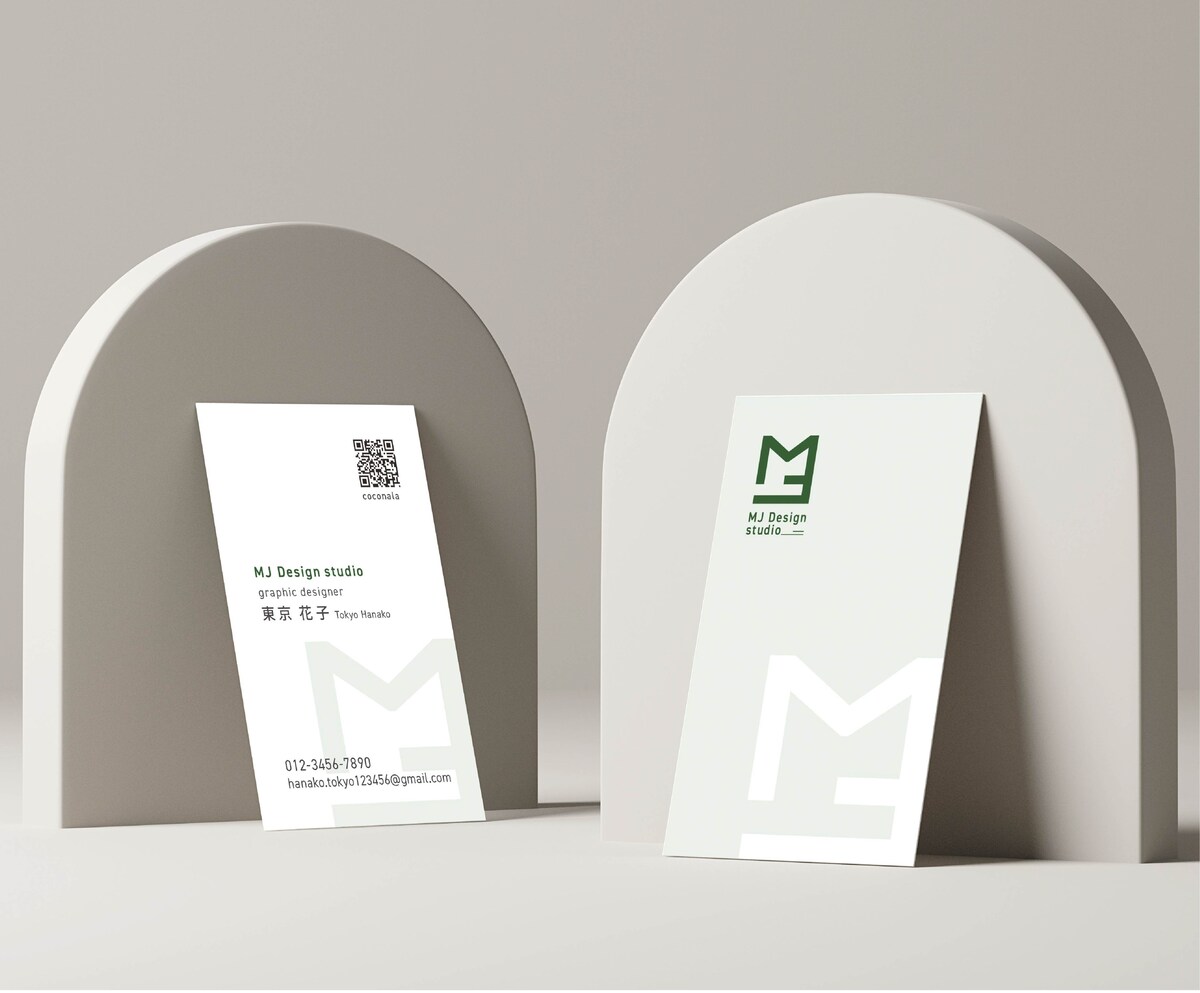 MJ design studio 名刺