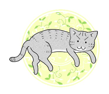 猫のしじみのイラスト
