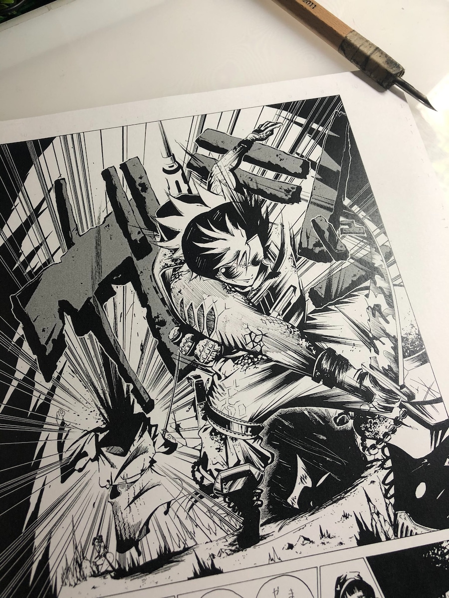 B4モノクロ・漫画制作