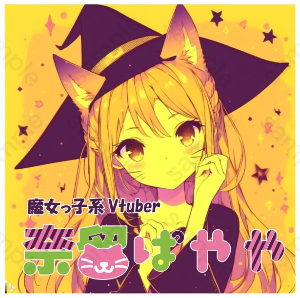 架空のVtuberのロゴです