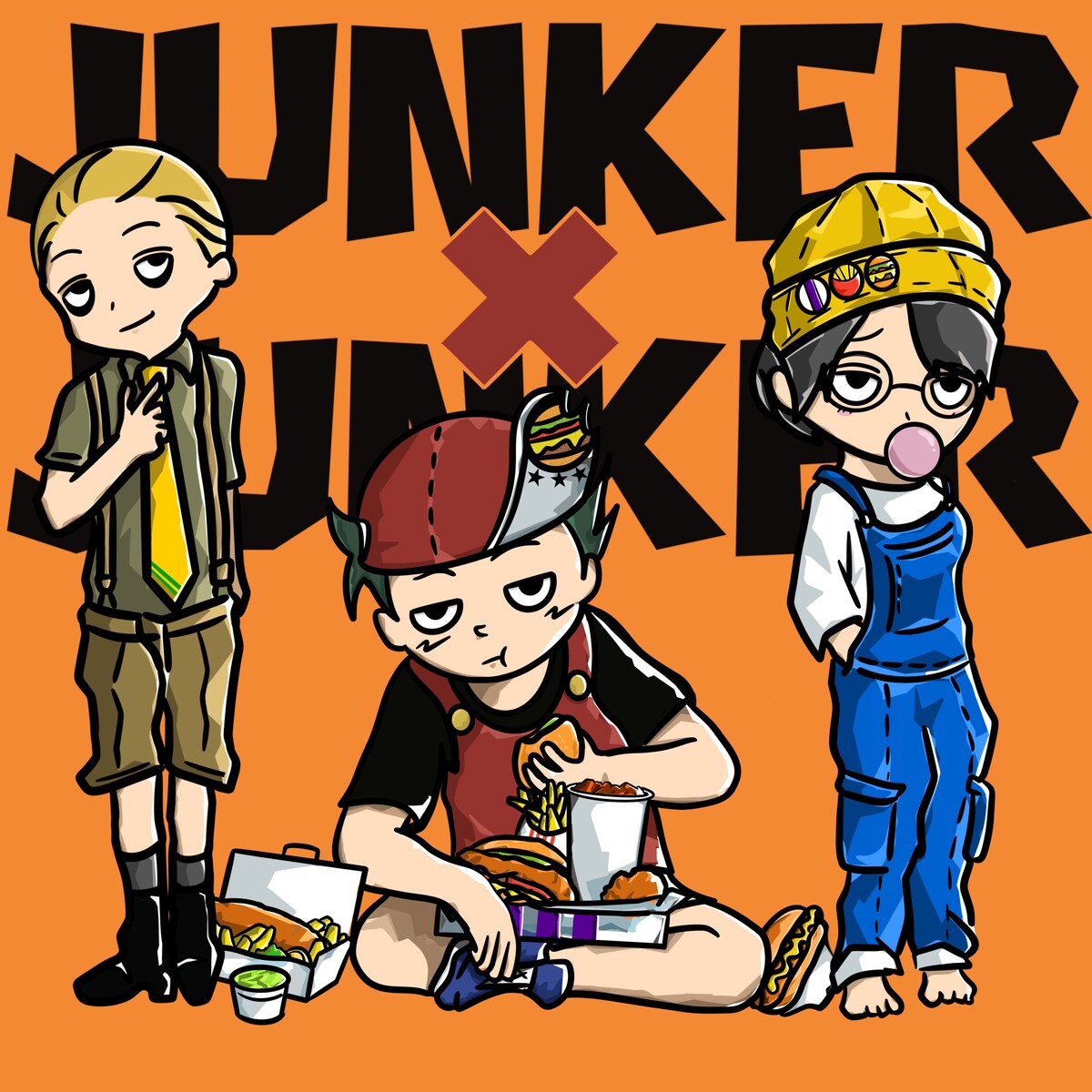 ジャンクフード大好きオリジナルキャラクター