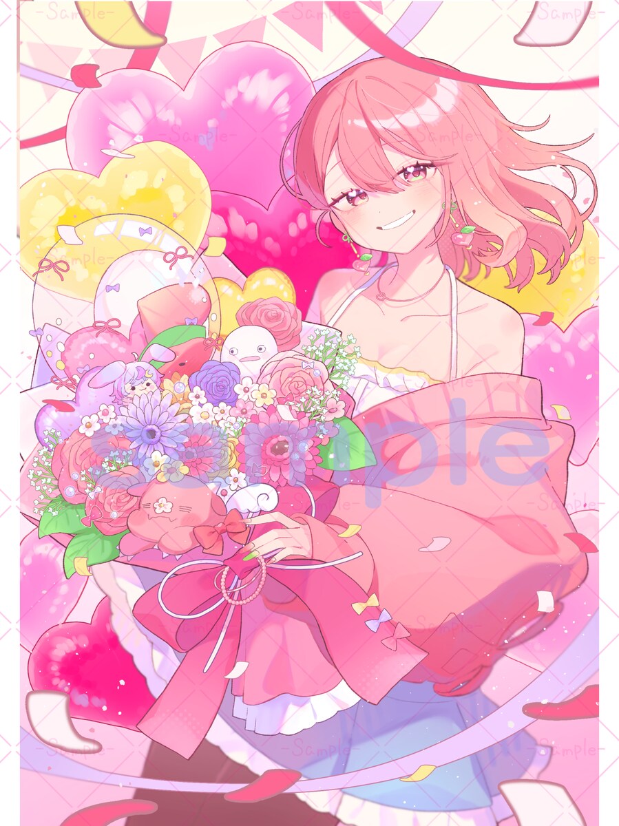 Vtuber 活動周年イラスト