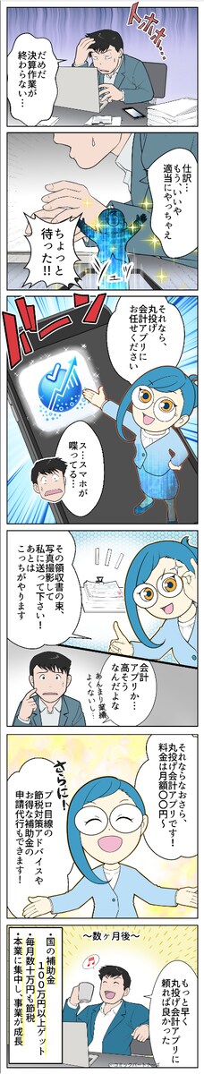 【BtoB・広告漫画】難しいサービスを漫画で分かりやすく解説