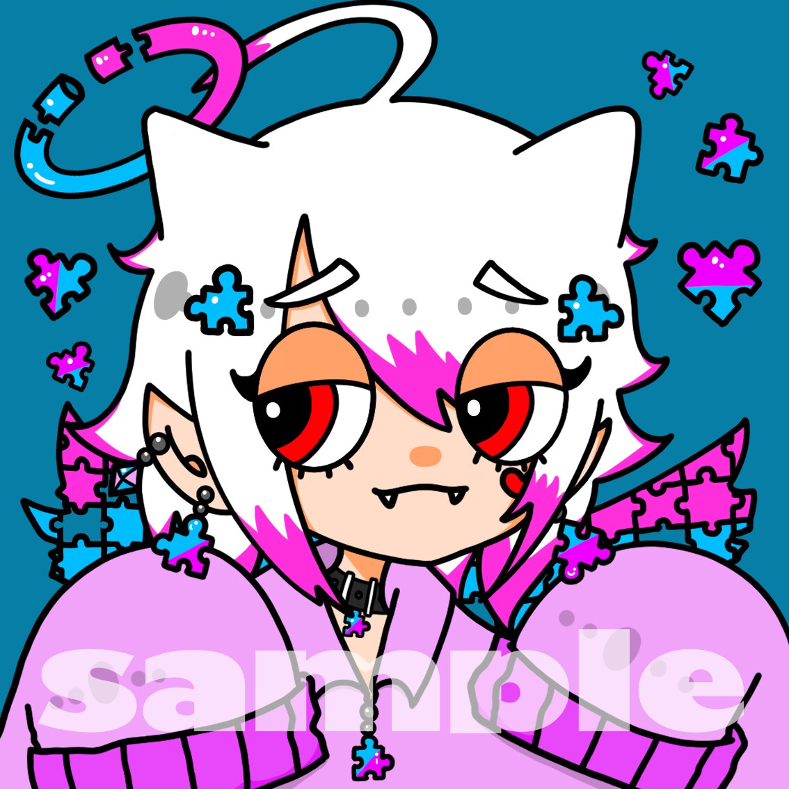 VTuber キャラクター アイコンイラストのご依頼