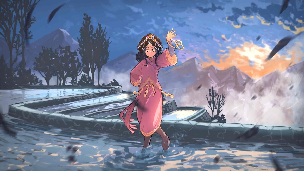 架空の民族の女の子