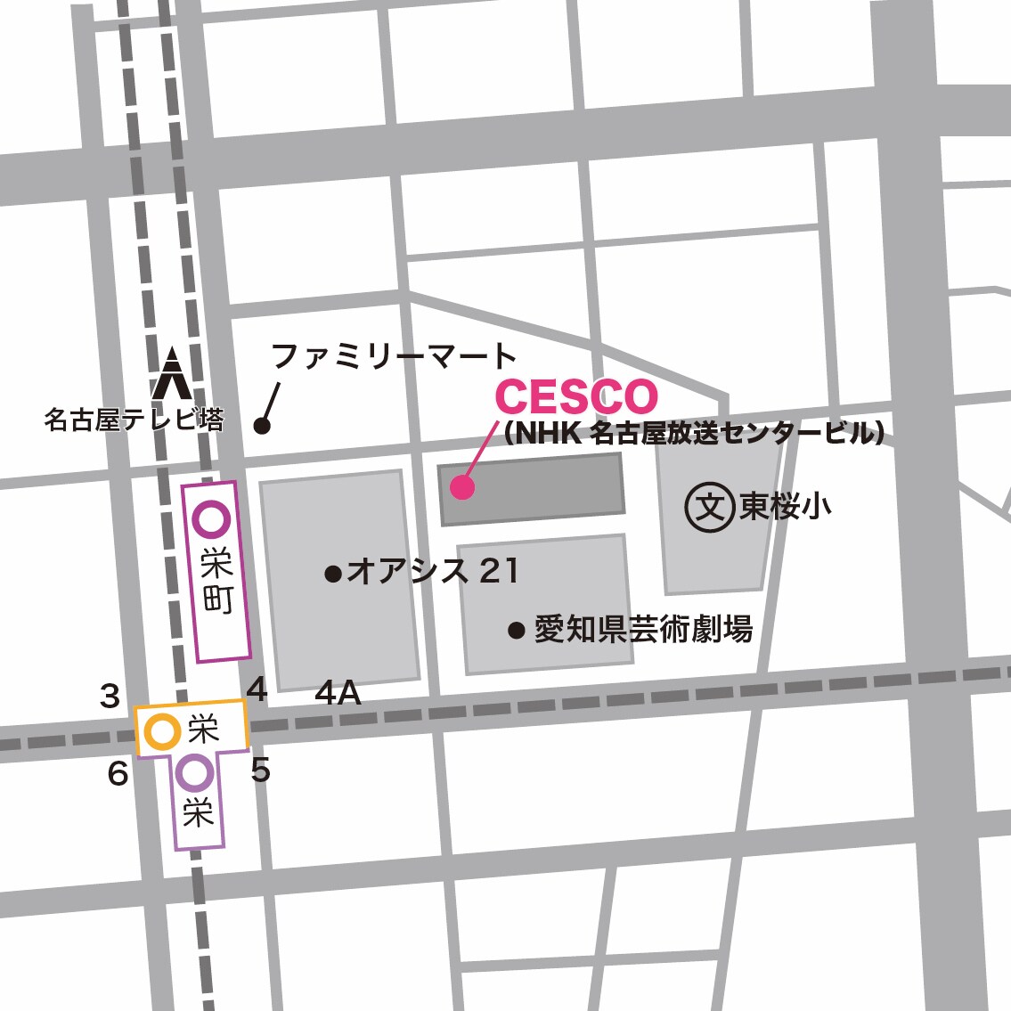 CESCO様の会社案内地図