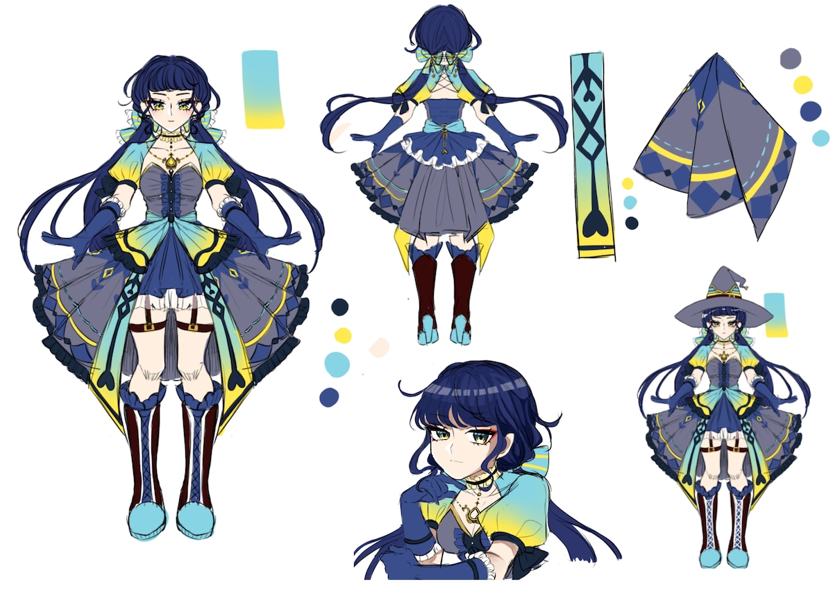 個人制作のキャラクターデザイン