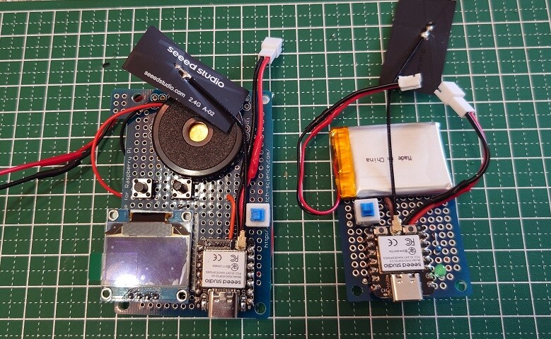 ESP32ビーコンとEP32の受信機