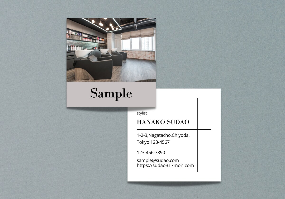 sample用名刺作成