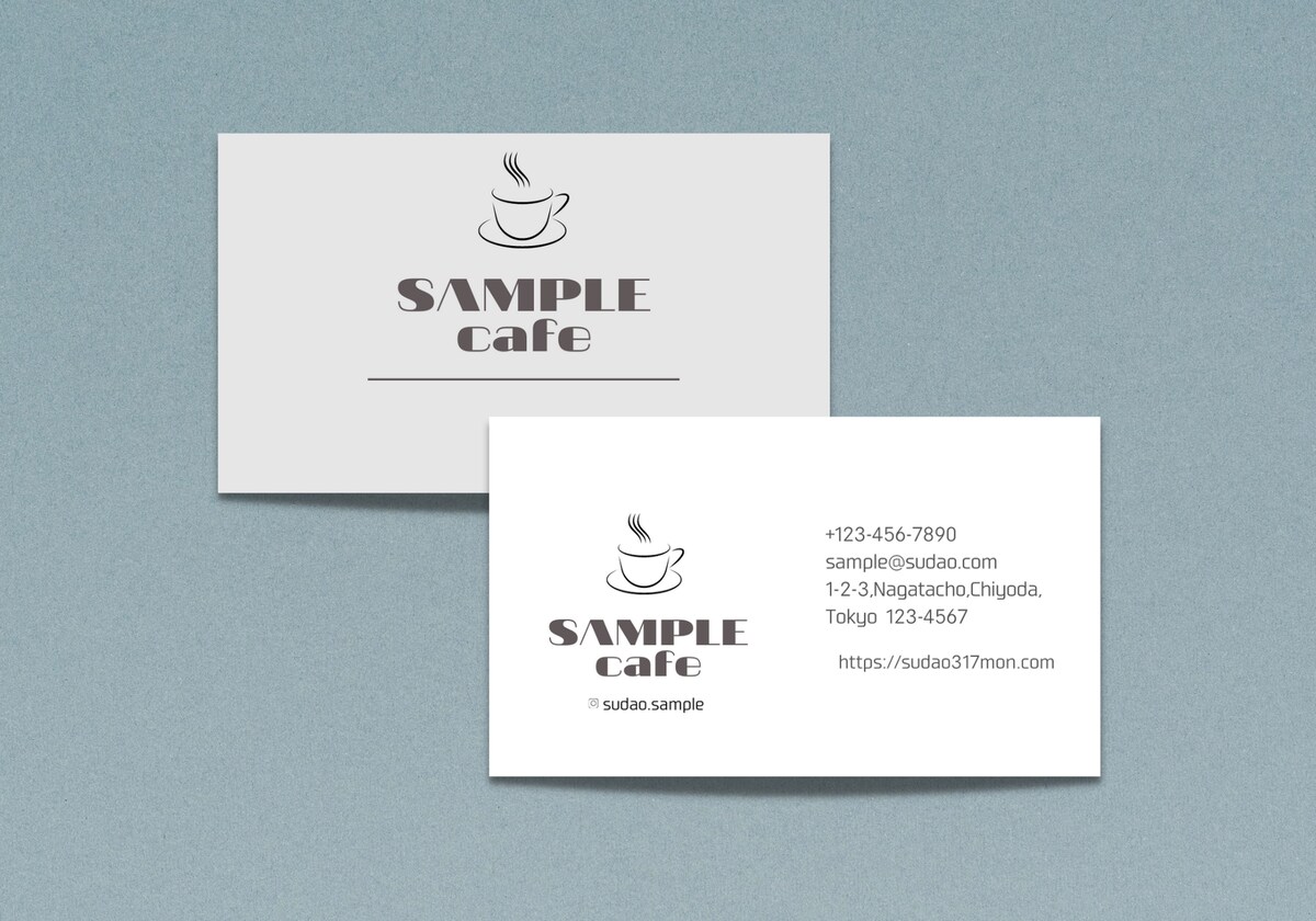 sample用ショップカード作成