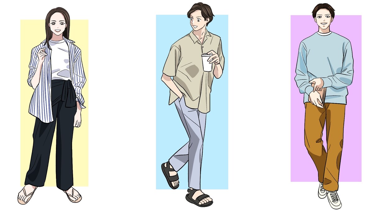 ラフな全身イラスト
