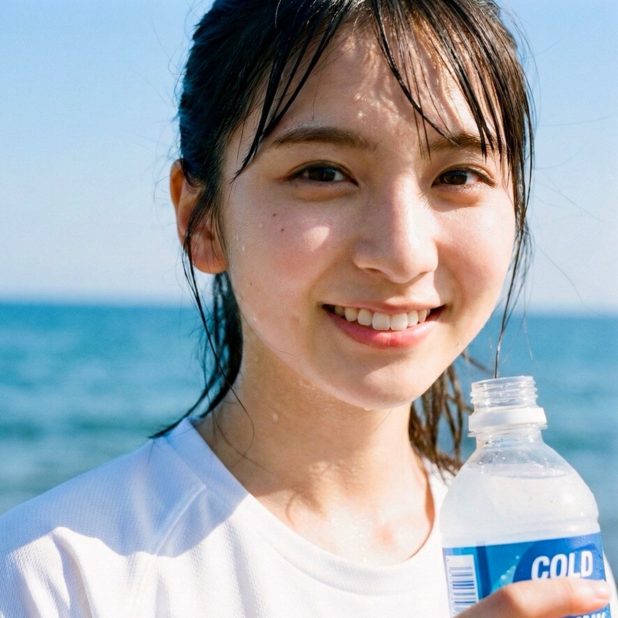 清涼感のある広告モデル