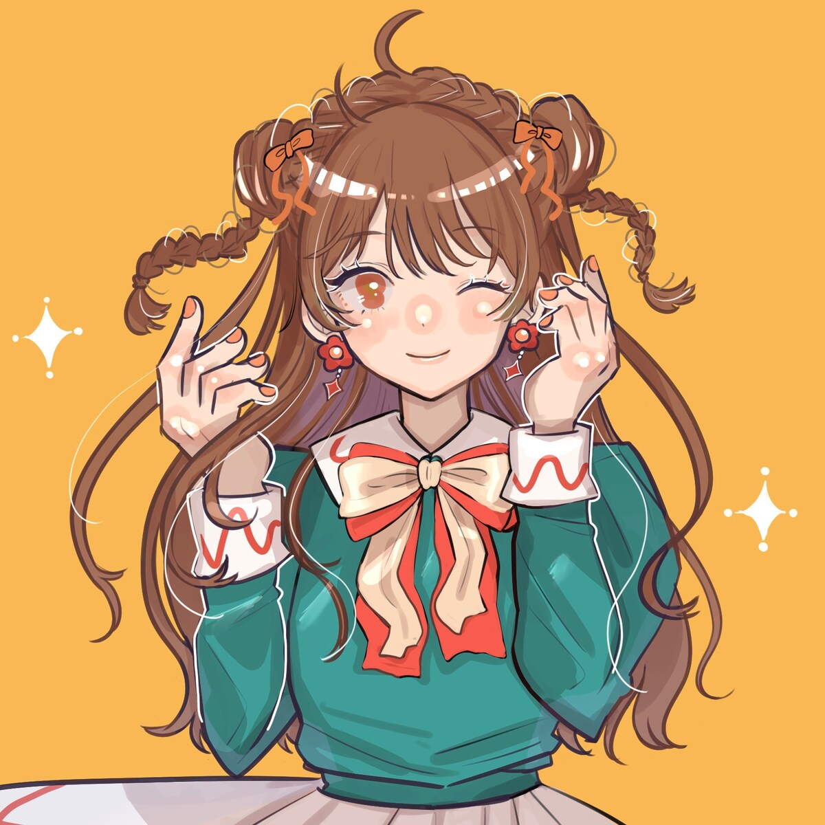 アイドル風イラスト
