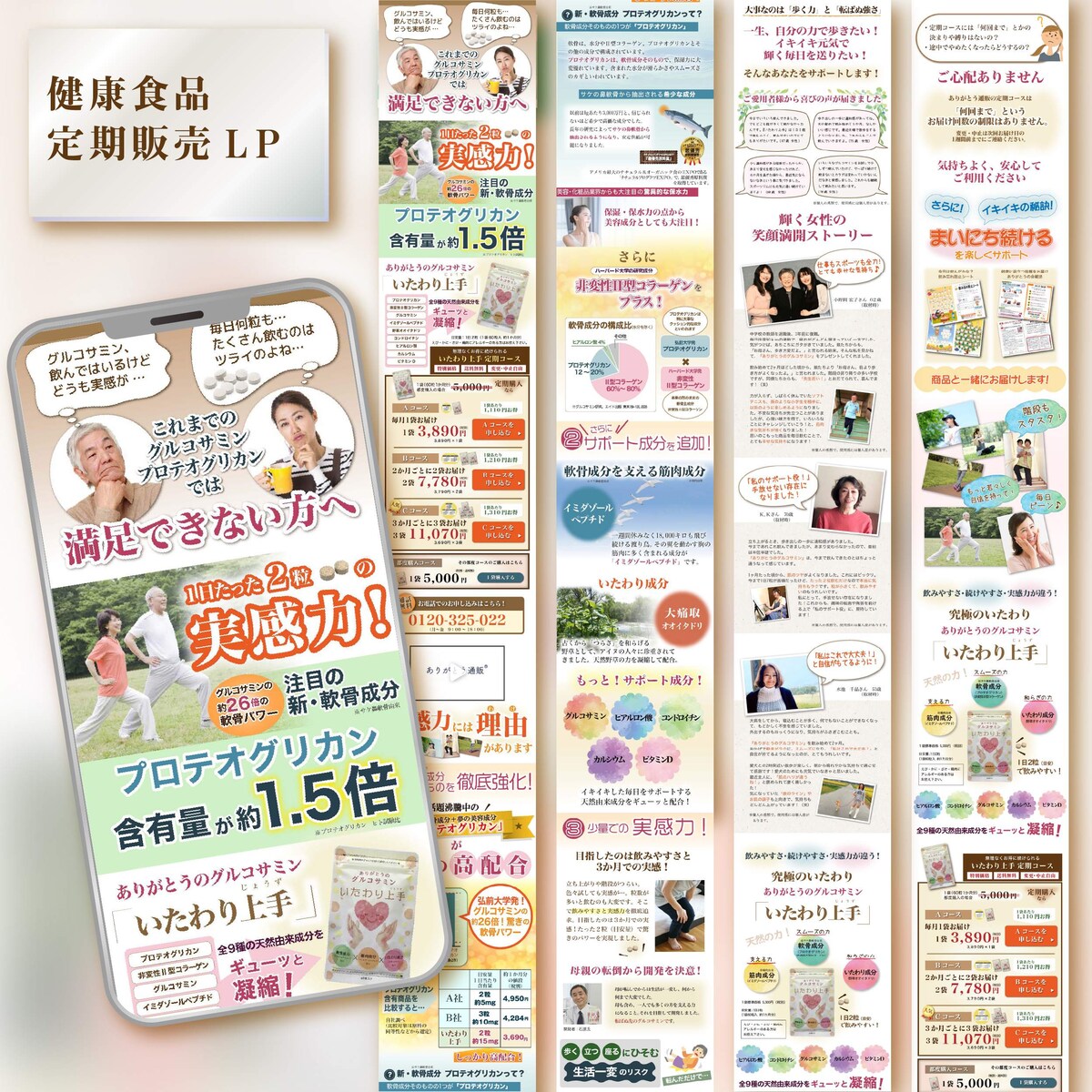 健康食品定期販売LP
